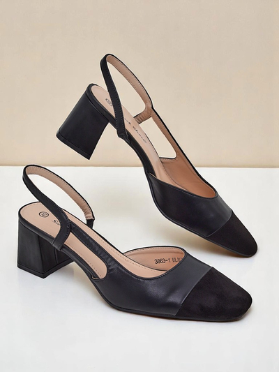 Royalfashion Женские туфли-лодочки на низком каблуке с декоративным носком Eleganzo