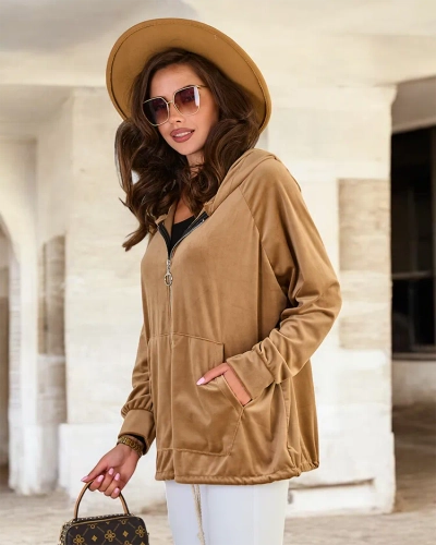 Royalfashion Naiste tõmblukuga dressipluus