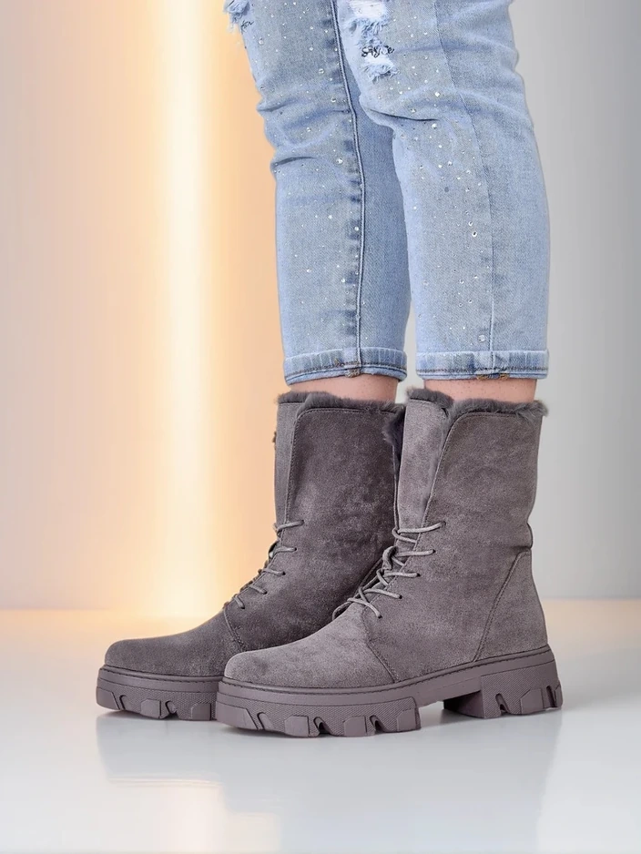 Royalfashion Women's Laced Ankle Boots Cavenma