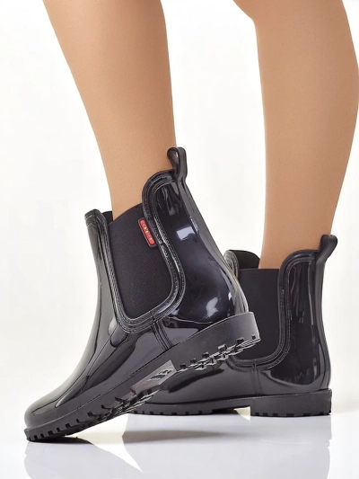 Royalfashion Women's Lacquered Rain Boots Rissma