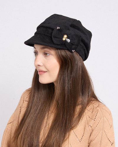 Royalfashion Kvinnors basker med rosett