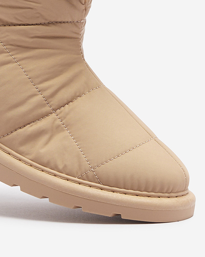 Light brown women's shoes a'la snow boots Amirfu- Footwear