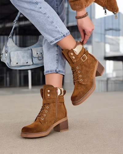 Женские ботильоны с низким каблучком Royalfashion Nedelin