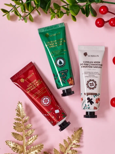 Набор рождественских кремов для рук Luxelux из серии Botanical Essence 25 г