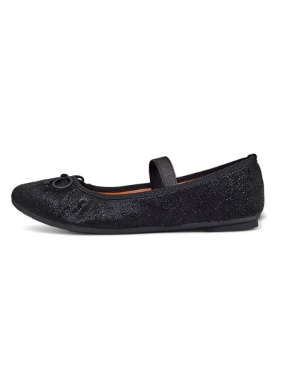 Royalfashion Shiny women's ballet flats with bow and elastic Safte