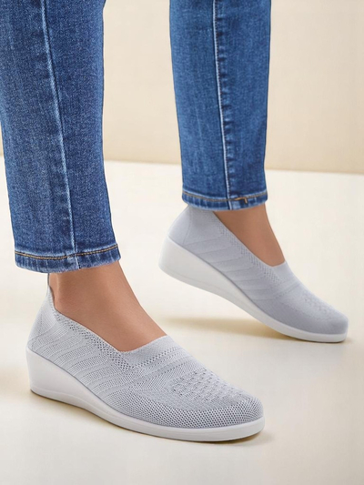 Royalfashion Women's moccasins on a low wedge Epoles