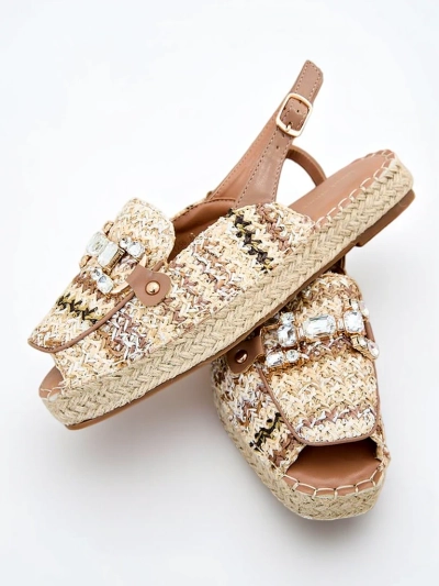 Royalfashion Women's espadrilles with open toe