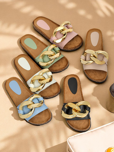 Royalfashion Mustad naiste kaunistusega plätud Sofig