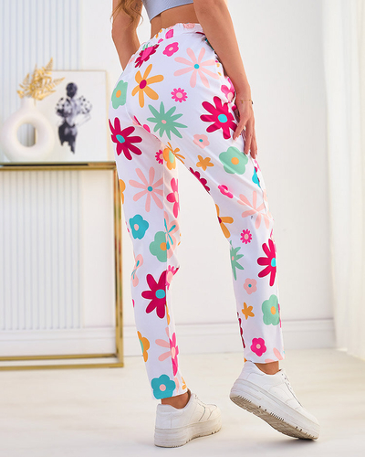 Royalfashion Naiste lillekangast püksid