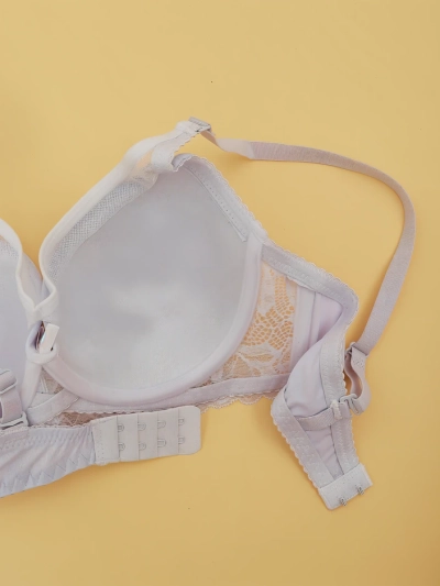 Royalfashion Women's padded bra with mesh