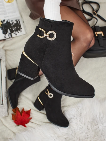 Women's Talrima Eco-Suede Ankle Boots with Block Heel