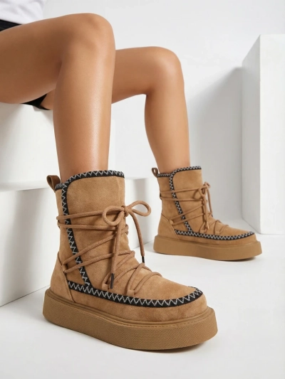 Royalfashion Women's lace-up snow boots Siozi