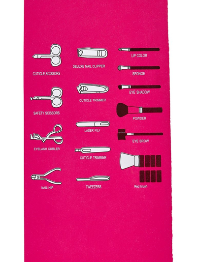 Compact makeup brush set