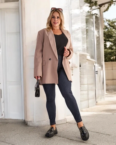 Royalfashion Naiste Treggings PLUS SIZE Püksid