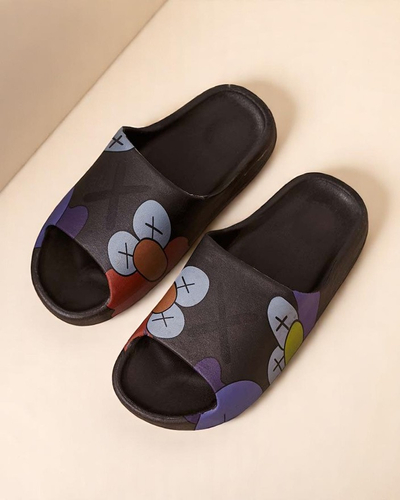 Royalfashion Черные женские шлепанцы Elmino