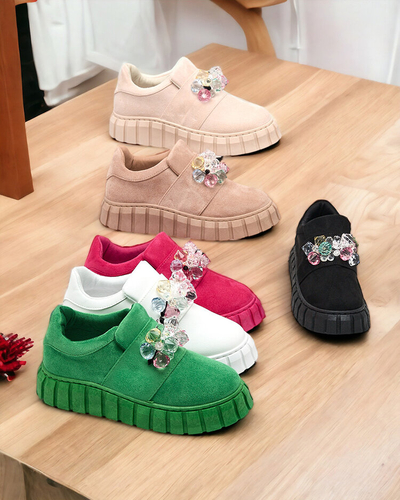 Royalfashion Sports half shoes with colored stones Resinello