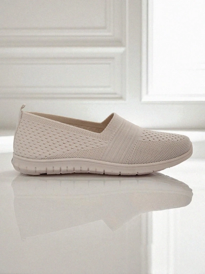 Naiste Mokassiinid Callista Beežid Hingavast Kangast Kevad Suvi