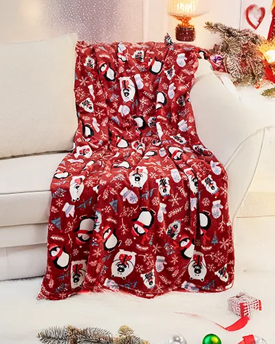 Royalfashion Christmas throw blanket 200x220