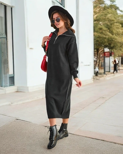 Royalfashion Women's long sweater dress