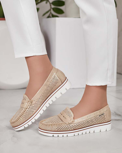 Royalfashion Ажурные женские мокасины Leteller