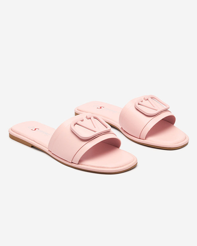 Cartec eco-leather women's powder slippers - Footwear