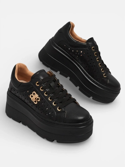 Atelle Women's Openwork Sports Sneakers Made of Natural Leather