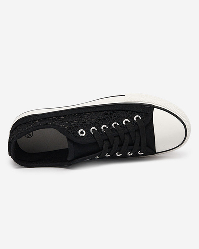 Black women's openwork Tareni sneakers - Footwear