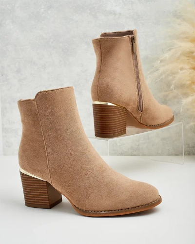 Royalfashion Women's low stiletto boots Traestra