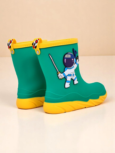 Royalfashion Children’s rain boots with the Cosmos Boy astronaut