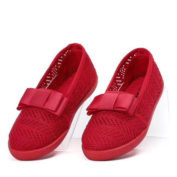 Red girls' slip on sneakers Tabbi - Footwear