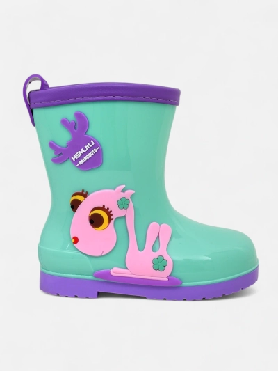 Royalfashion Laste kummisaapad Funny Time plaasteritega