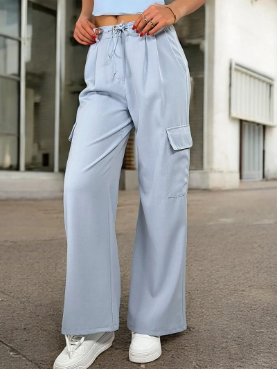 Royalfashion Women's wide pants with pockets