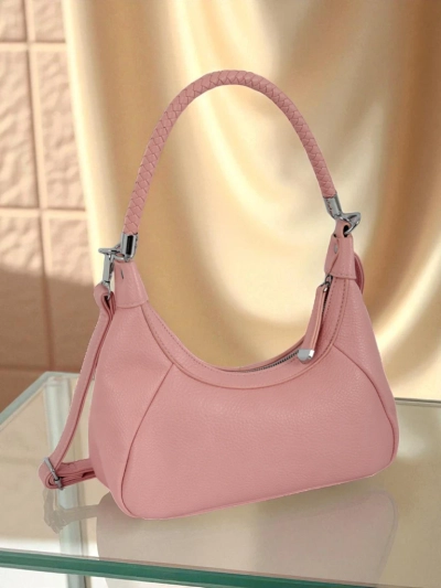 Royalfashion Small Women's Eco-Leather Handbag with Decorative Strap Lacquea