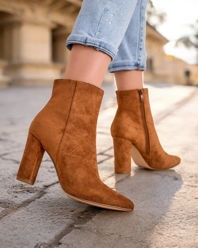 Royalfashion Women's ankle boots on a stiletto heel Fozi