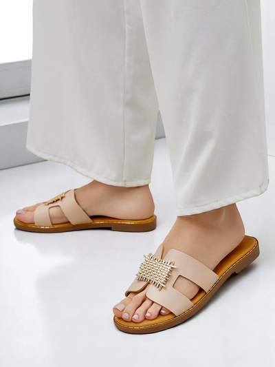 Royalfashion Женские декоративные шлепанцы с орнаментом Crattes