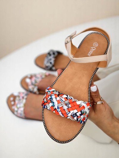 Royalfashion Женские сандалии на плоской подошве ColorStrap