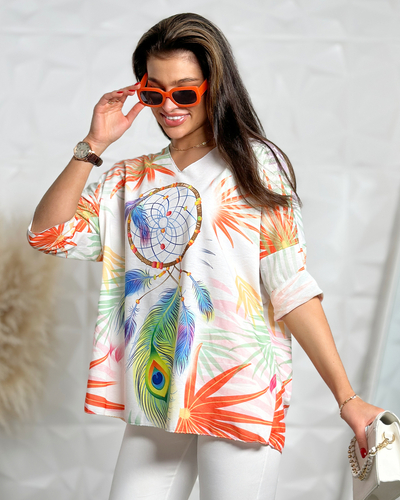 Royalfashion Women's Print Blouse