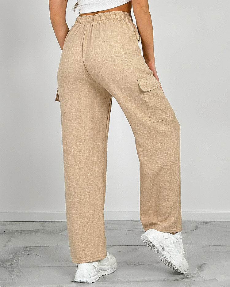 Royalfashion Women's wide pants with pockets