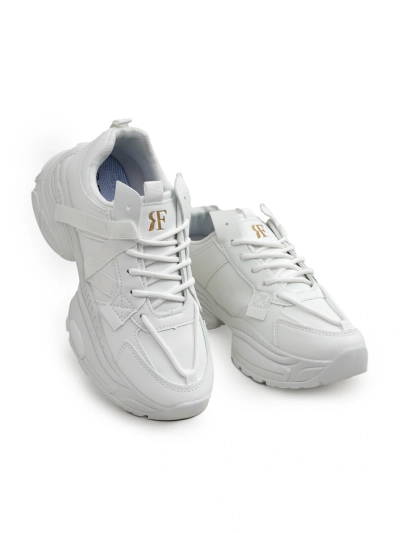 Naiste valged öko-nahast Arete tossud, madal konts, kevadkollektsioon