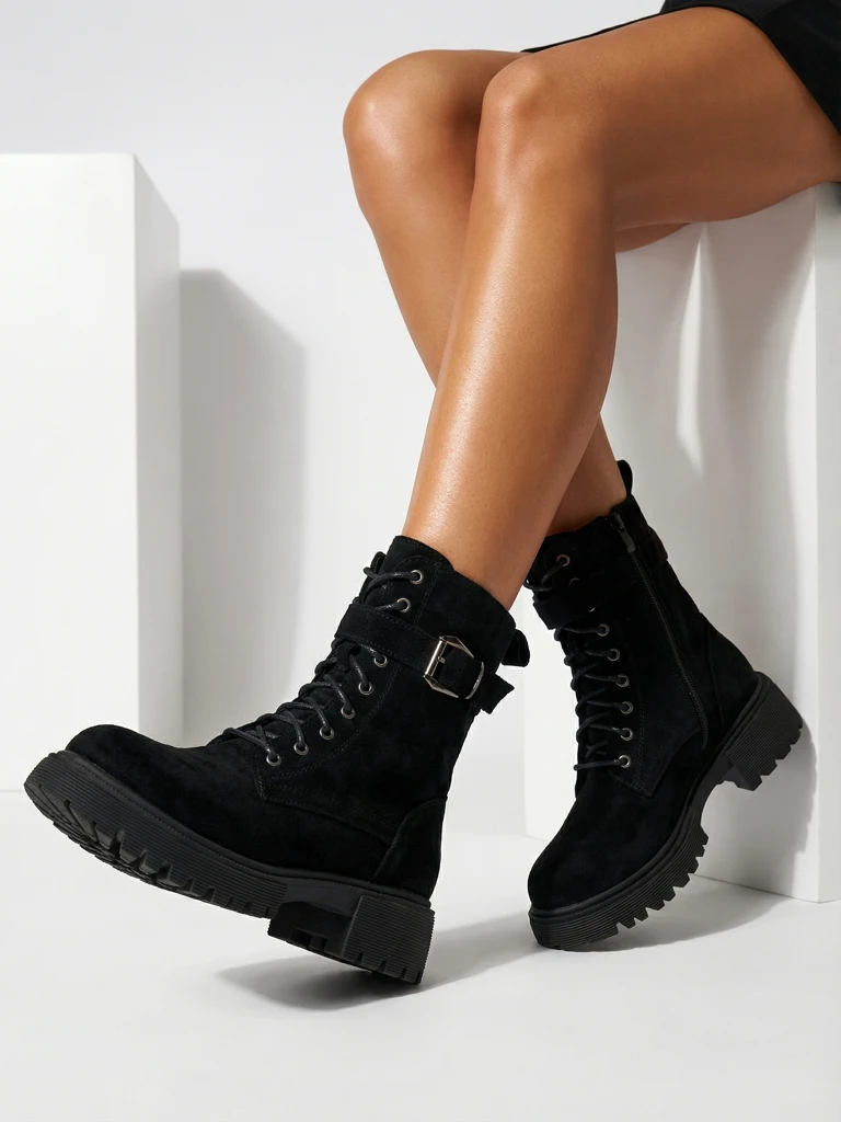 Women's Eco-Suede Ankle Boots Ubill