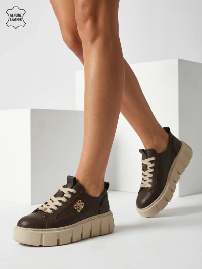 Women's Taures Natural Leather Sport Sneakers