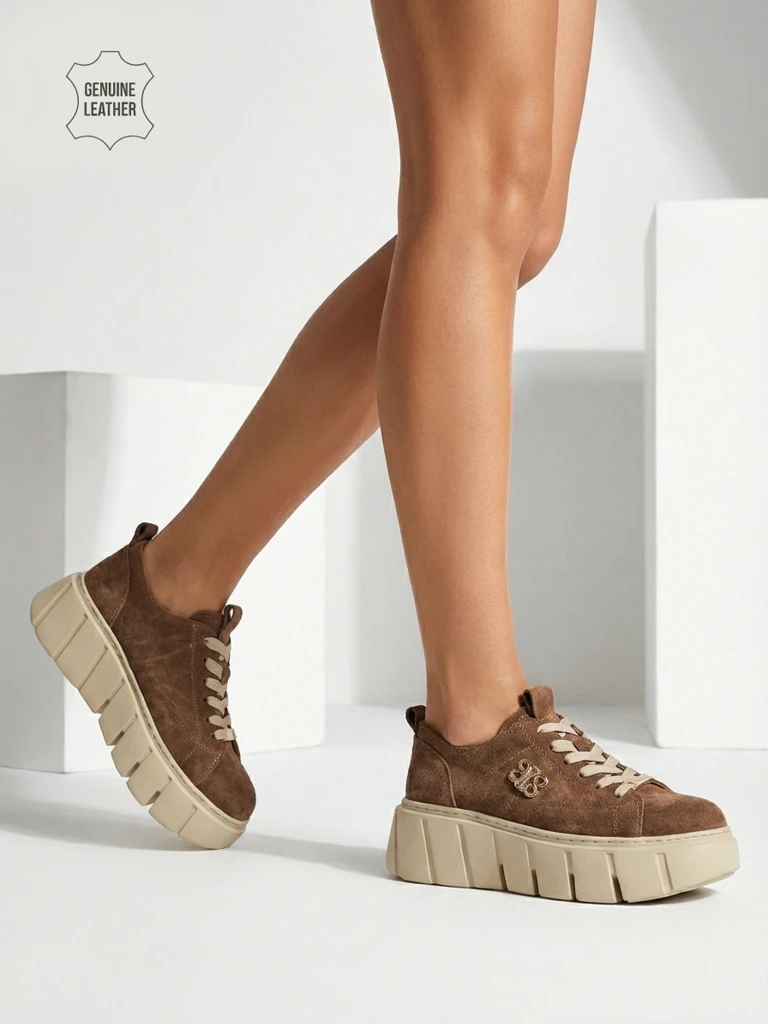 Naiste naturaalsest nahast sportlikud tossud Renos