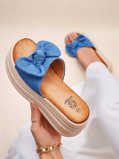 Royal Fashion Women's Platform Slides Givan