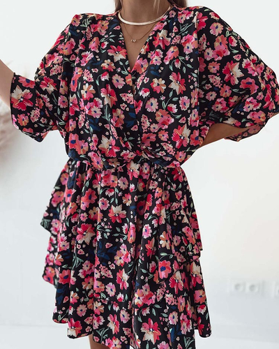 Royalfashion Naiste originaalmustriga minikleit