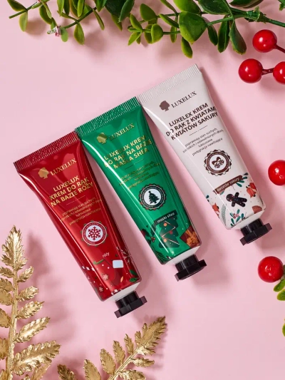 Набор рождественских кремов для рук Luxelux из серии Botanical Essence 25 г