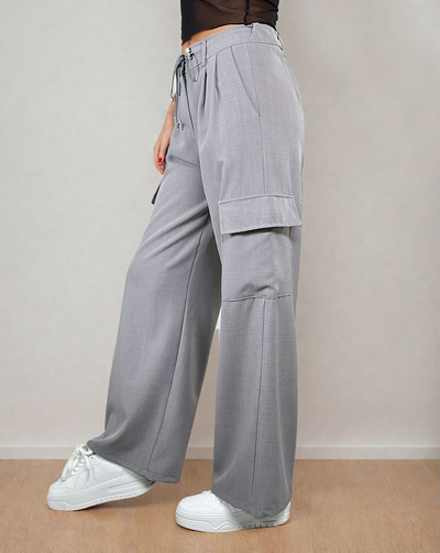 Royalfashion Women's wide pants with pockets