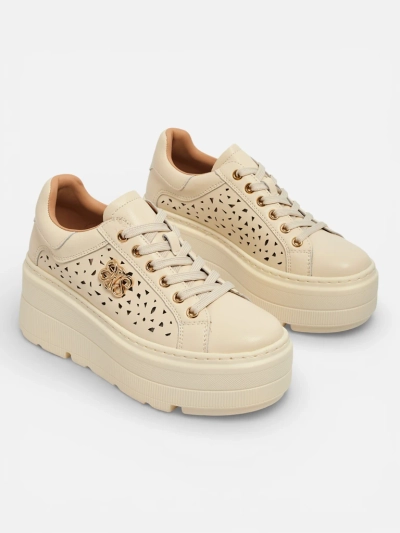 Atelle Women's Openwork Sports Sneakers Made of Natural Leather