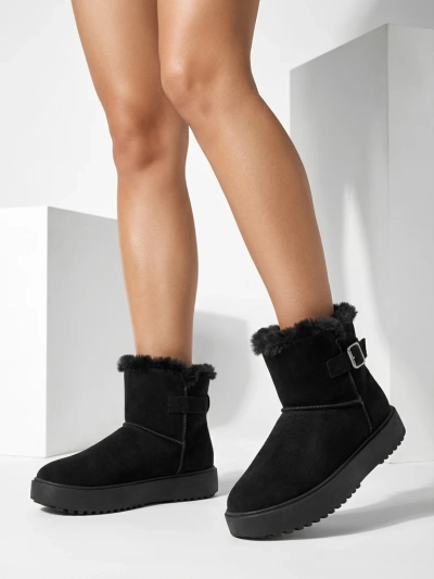 Royalfashion Women's Winter Crest Short Snow Boots