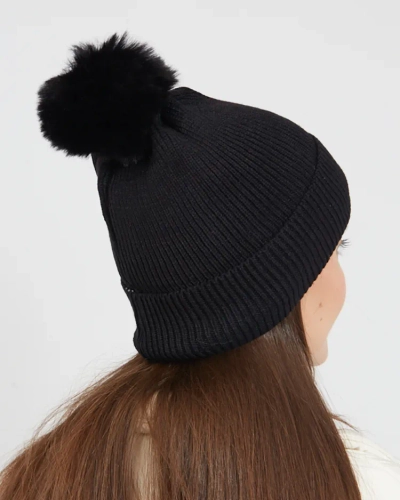 Royalfashion Kvinner er fôret pom pom lue