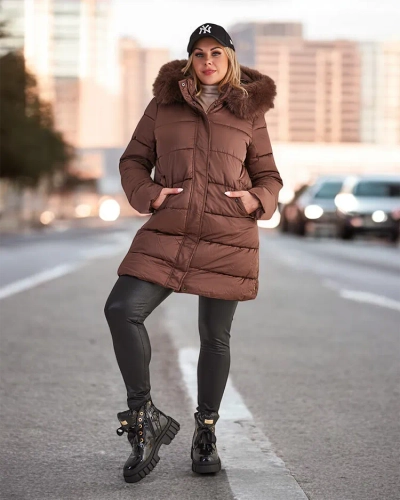 Royalfashion Naiste tikitud talvejope